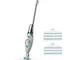 BLACK+DECKER FSM1615-QS Lavapavimenti Mop, 1300W, Capacità 350ml, Bianco/blu