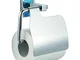 Homexpert MSV 141459 Alba Porta Rotolo di Carta igienica, in Zinco, Colore: Cromato/Metall...