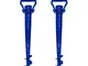 Yardwe - Supporto per ombrellone da spiaggia, in plastica, regolabile, 42 cm, colore: blu