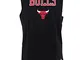 New Era NBA Team Logo Slevlss Tee Chibul Blkfdr Canotta Senza Maniche, Nero, S Uomo