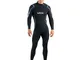 SEAC Feel Man 3 mm, Muta in neoprene da 3 mm ultra elastica monopezzo con cerniera posteri...