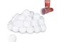 Relaxdays Beer Palline da Ping Pong in Plastica, 48 Pezzi, Colore Bianco, 38 mm, 10021524