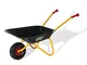 Rolly Toys Carriola CAT per bambini (colore giallo/nero, carriola da giardino, carriola in...