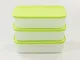 Tupperware Set di 3 contenitori bassi per freezer 29739 da 1,0 l, di colore verde e bianco...
