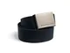URBAN CLASSICS Cintura Unisex per Uomini e Donne, Cintura con Fibbia Scorrevole in Metallo...
