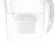 AmazonBasics - Caraffa filtrante per acqua, 2,4 L, colore bianco