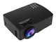 Cxjff Mini proiettore Portatile rispecchiarsi Senza Fili WiFi Projector 800 * proiettore L...