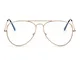JIM HALO Occhiali da Lettura Computer Blocco Luce Blu Retro Aviatore Stile Ridurre l'Affat...