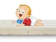 Evergreenweb - Materasso per Bambini 55x125 Alto 12cm in Waterfoam 100% Traspirante Antiso...