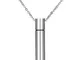 Jovivi - Collana in acciaio inox con ciondolo cilindrico a forma di urna, unisex, idea reg...