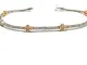 Gioielleria Bucci BRACCIALE TENNIS DA UOMO IN ORO BIANCO GIALLO E ROSA 18 KT CON ZIRCONI -...