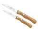 Solingen Germany - Set di 2 coltelli per frutta e verdura, con manico in legno, affilati,...