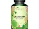 Mirtillo Rosso (Cranberry) Vegavero® | 100% BIO | Per Cistite e Vie Urinarie | 180 Capsule...