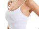 UMIPUBO Tank Top Donna, Canottiere Reggiseno Sportivo Senza Cuciture Top Corto da Donna Gi...