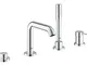 Grohe 19578001 Miscelatore Monocomando Bordo Vasca a 4 Fori Essence New, Cromo