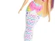 Barbie- Dreamtopia Crayola Bambola Sirena con Abito e Coda Colorabili, Giocattolo per Bamb...