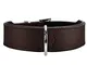 Hunter Collare di cane in pelle, Collo 35-43 cm, Marrone