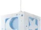 Dalber 63232T Lampadario"Luna", per bambini, Colore Blu, lampadina a incandescenza, plasti...