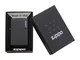 Zippo benzina Classic Black Matte 218ZL, Accendino Antivento Ricaricabile, Realizzato in M...