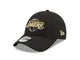 New Era Los Angeles Lakers Black NBA Gold Logo 9Forty Adjustable Snapback cap - One-Size