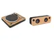 House of Marley Stir It Up Wireless Turntable, Giradischi Per Vinili Bluetooth, 45/33 Giri...