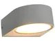 vidaXL 2X Lampade da Parete da Esterno 11 W Rotonde Diffusore PC Opale Luce da Giardino Ap...