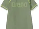 Arena UV Maglietta con Protezione UV, Bambino, Army/Shiny Green, 6-7