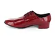 MINITOO JF250804 Penny Pelle Patent Party Ballroom Tango Latin Dance Shoes, Rosso (Rosso),...