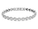 Swarovski Bracciale da donna in acciaio inox con cristalli 5071173, 17 cm, Cristallo