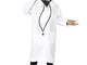 SMIFFYS Costume da Scienziato/da Dottore, Unisex,Bianco,con Camice da Laboratorio Smiffy's...