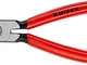 Knipex Pinza per Vetrai - con Becchi Piatti Diritti Bonderizzata Nera, Rivestiti in Resina...