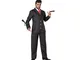 Atosa-63659 Atosa-63659-Costume da fantasma per adulti, uomo, 63659, nero, XS-S