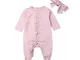 Carolilly Body Pagliaccetto Neonata Bimba Body Neonato Unisex Manica Lunga Tutina Neonata...