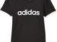 Adidas Essentials Linear Tee, Maglietta Donna, Nero (Black/White), L