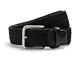 JACK & JONES JACSPRING Woven Belt Noos Cintura, Nero, 90 Uomo