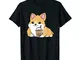 Kawaii Corgi Bubble Tea Cute Welsh Corgi Pearl Milk Tea Maglietta