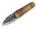 Condor Ötzi Knife - Coltello fisso in acciaio al carbonio e legno, 14 cm, colore: Marrone