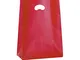 Propac Z-SHF35R Shopper in Plastica con Manico a Soffietto , 35 x 50 cm, Colore Rosso - Se...