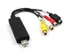 HZHHH 2.0 Video Adapter USB con Audio Capture, USB Portatile 2.0 Scheda di Acquisizione Vi...