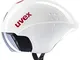 uvex Race 8, casco bicicletta Unisex Adulto, white red, 56-58 cm