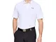 Under Armour Performance Polo 2.0 Manica Corta da Uomo, Uomo, Polo, 1342080, Bianco (100)/...