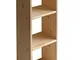 Libreria in legno massello di abete 60x30x100 modello GIGLIO
