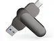 Vansuny Chiavetta USB C 128GB USB 3.0, Dual USB 3.0 e USB Type C OTG Pendrive, Memoria USB...