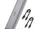 SSK M.2 NVME SATA Tool-Free SSD Enclosure Adapter Reader, chip RTL9210B USB C 3.1/3.2 Gen...