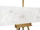 KunstLoft Dipinto in Acrilico Frozen Flowers' in 150x50cm | Tele Originali manufatte XXL |...