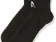 adidas Ask Ankle LC, Calzini Unisex-Adulto, Black/White/Black, S