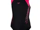 Speedo Boom Splice Muscleback, Swimwear Bambine E Ragazze, Nero/Elettrico Rosa, 32 13-14 a...