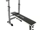 CCLIFE panca pesi Pieghevole con Portabilanciere Panca pieghevole regolabile Panca Fitness...