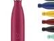 Borraccia Chilly’s | Acciaio Inox ed Riutilizzabile | Ermetica, Non Traspirante | Rosa Mat...