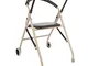 Folding Seniors Walker with Seat 2 Wheels Portable Adjustable Height Stand Upright Walker...